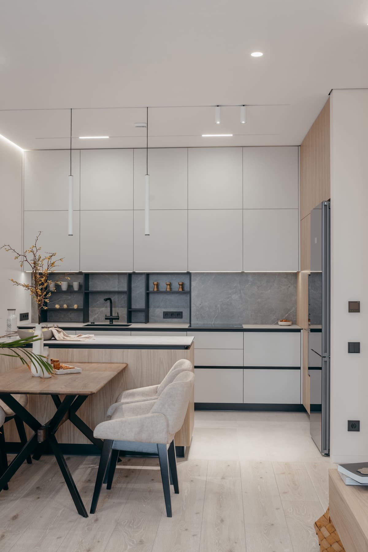 Cozinha Integrada com Jantar Compacto